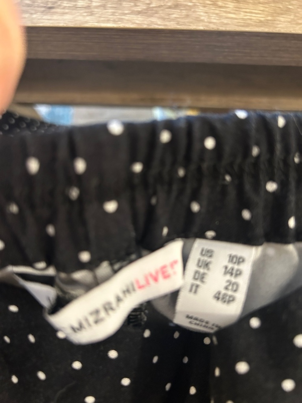 Mizrahi Live! Black Polka Dot Skirt